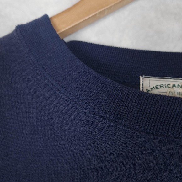 Vintage American Eagle Outfitters Sweatshirt Mens Large Navy Blue Moose 80s 90s - Picture 3 of 16